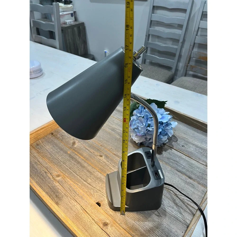 Realspace‎ Lusina Gray desk lamp